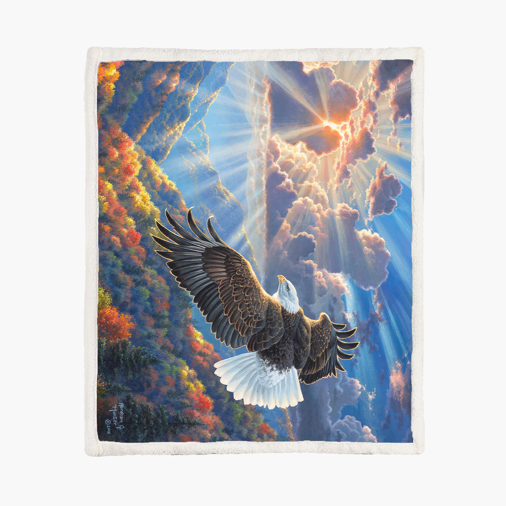 Bald Eagle - Size L - 150x200cm - Fleece Blanket