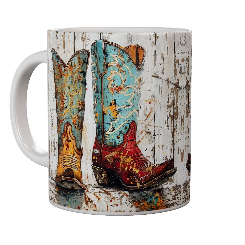 Western Boots Mug