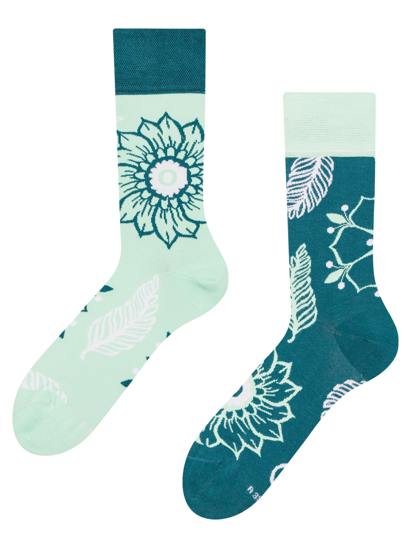 Regular Socks Mandala & Leaves