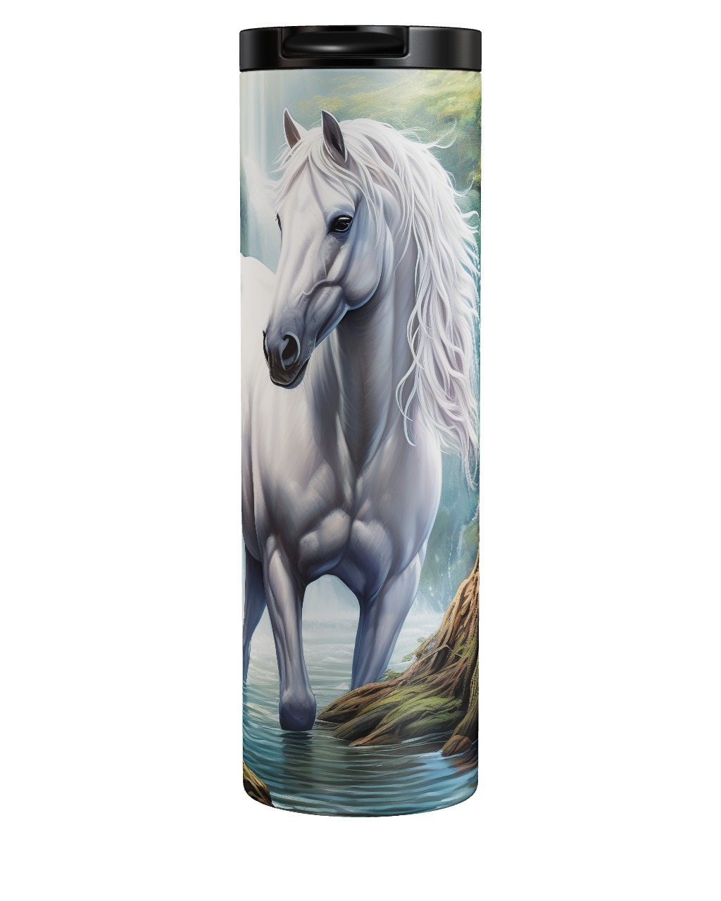 Mystic White Horse Tumbler