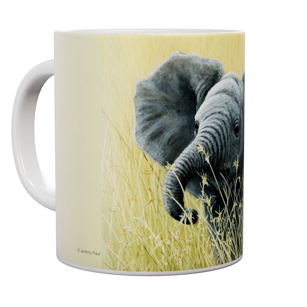 Mug Elephant In The Grass