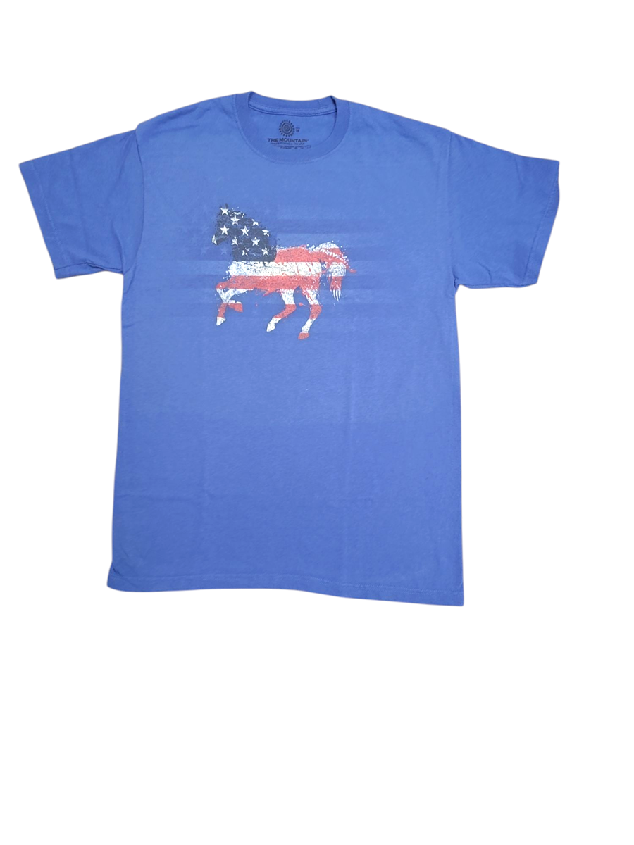 Horse American Paint Blue