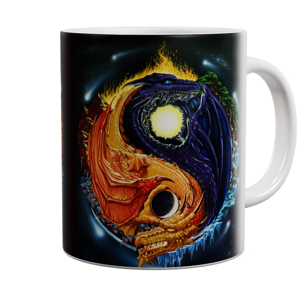 Yin Yang Dragon Mug