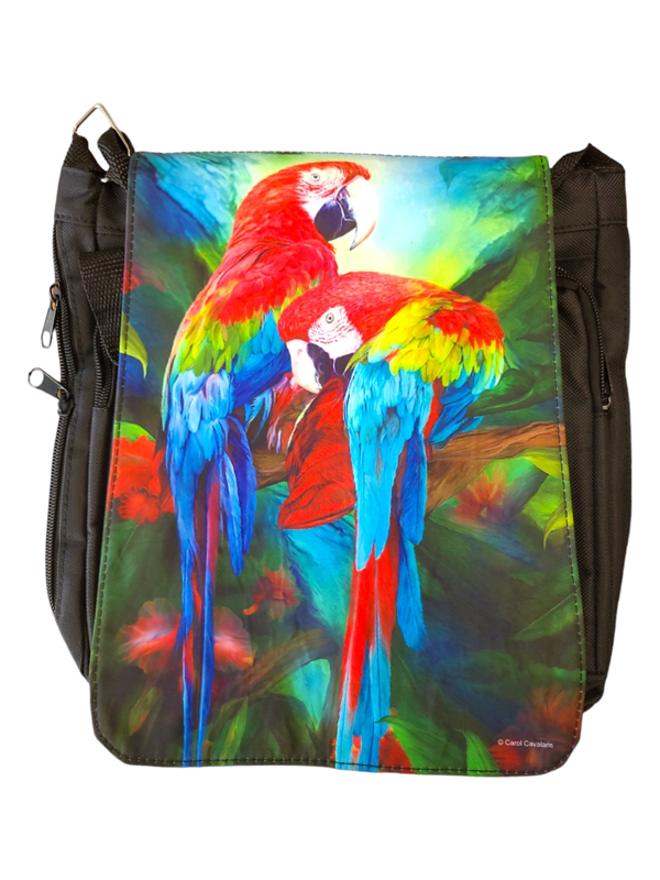 Tropic Spirit Macaws - Messenger Bag Small