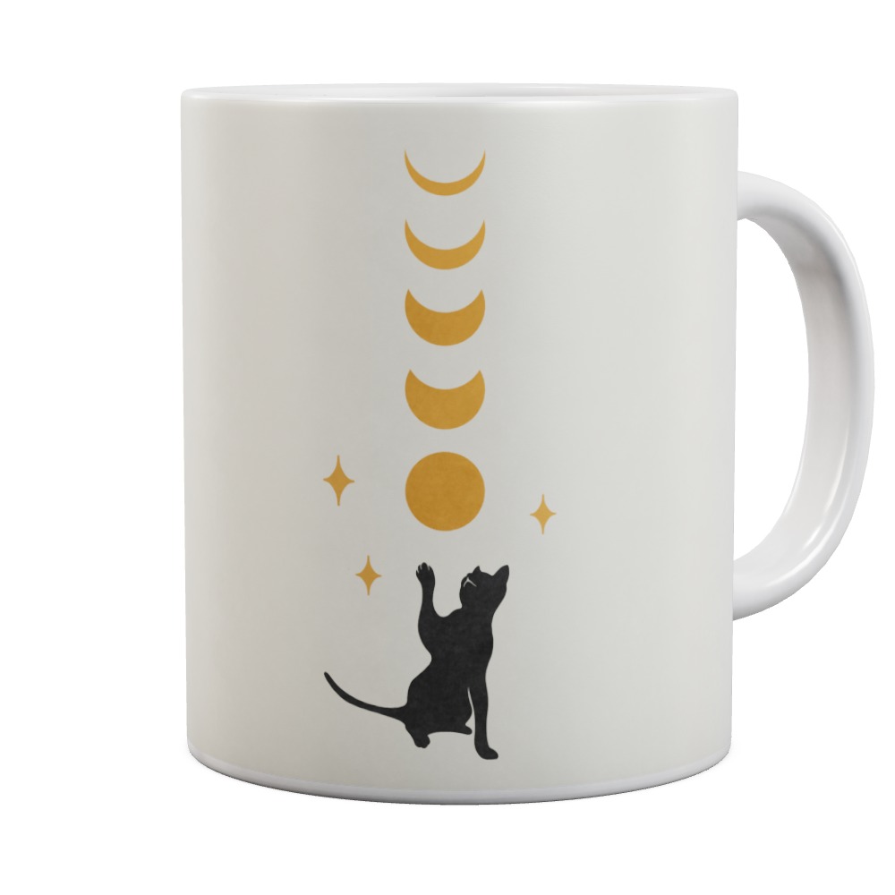 Cat And Moon 2 Mug