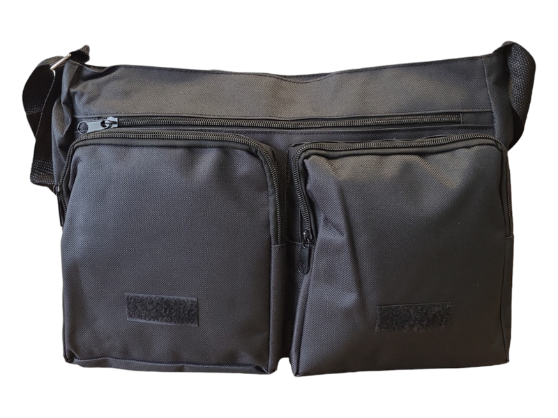 Wolf Snow Beat - Messenger Bag Big