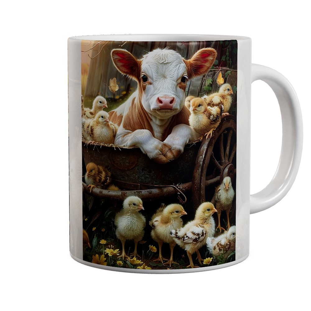 Farm Cuddling - Cow Mug