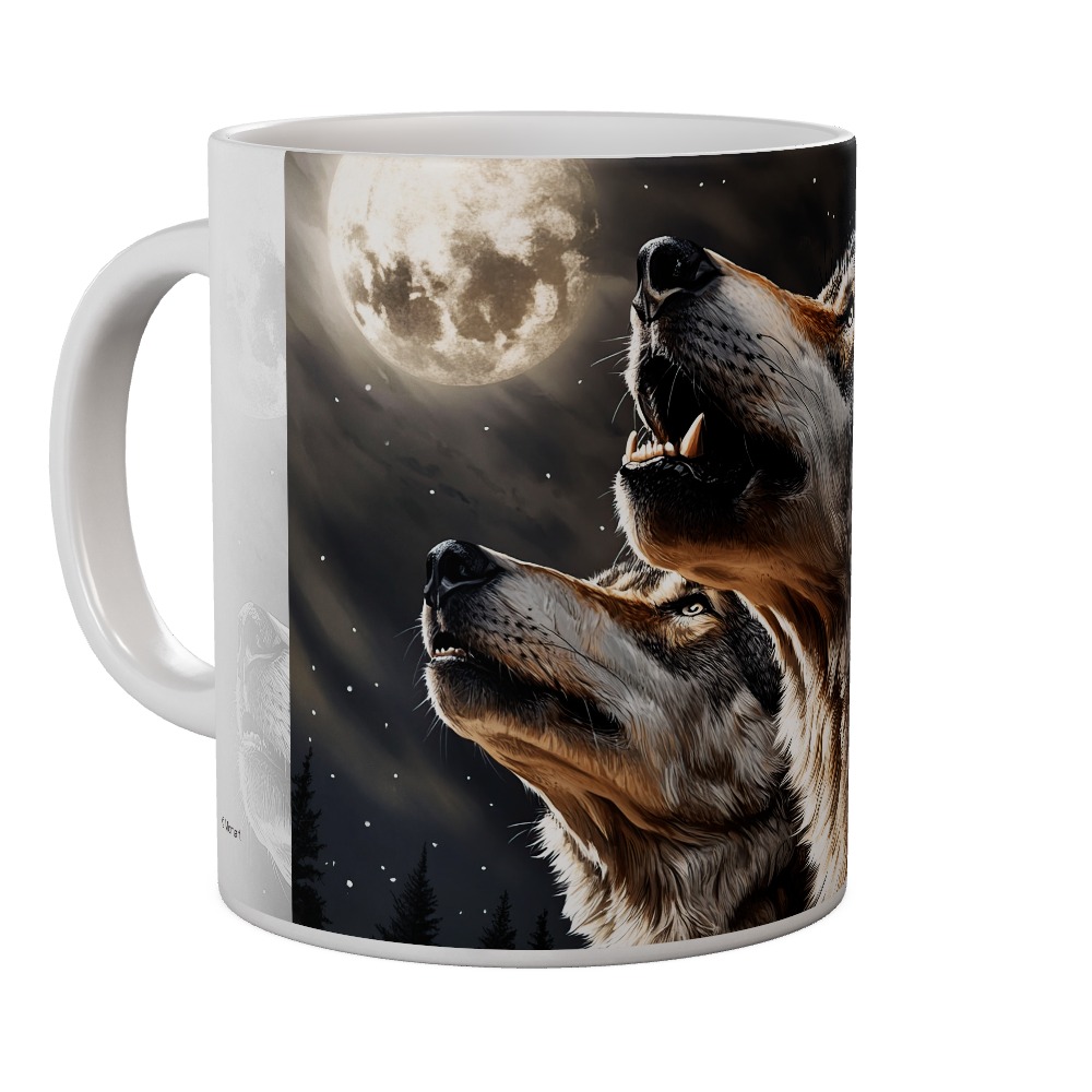 Howling At The Moon - Wolves Mug