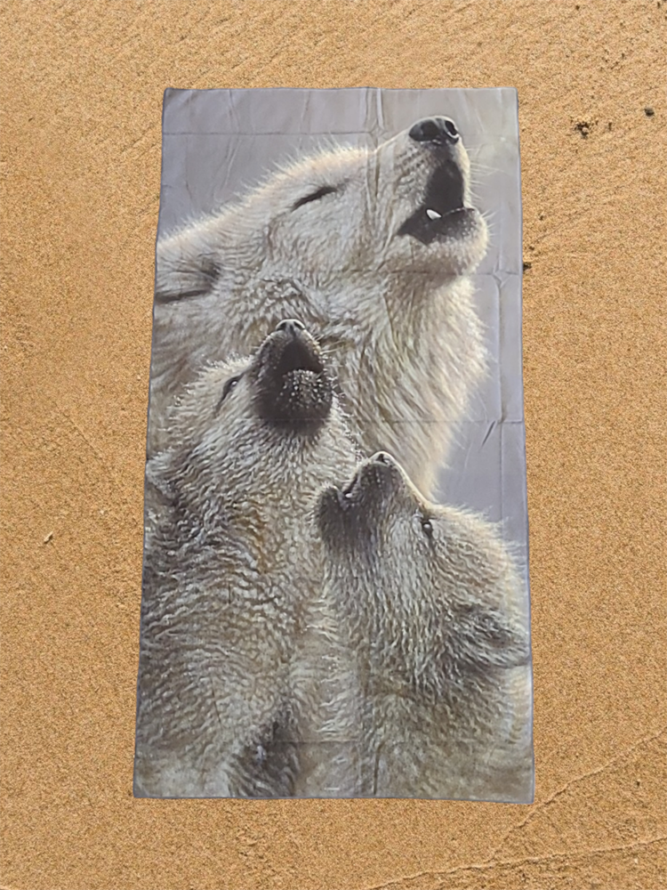 Wolves 2 Beach Combi! Collin Bogle Art