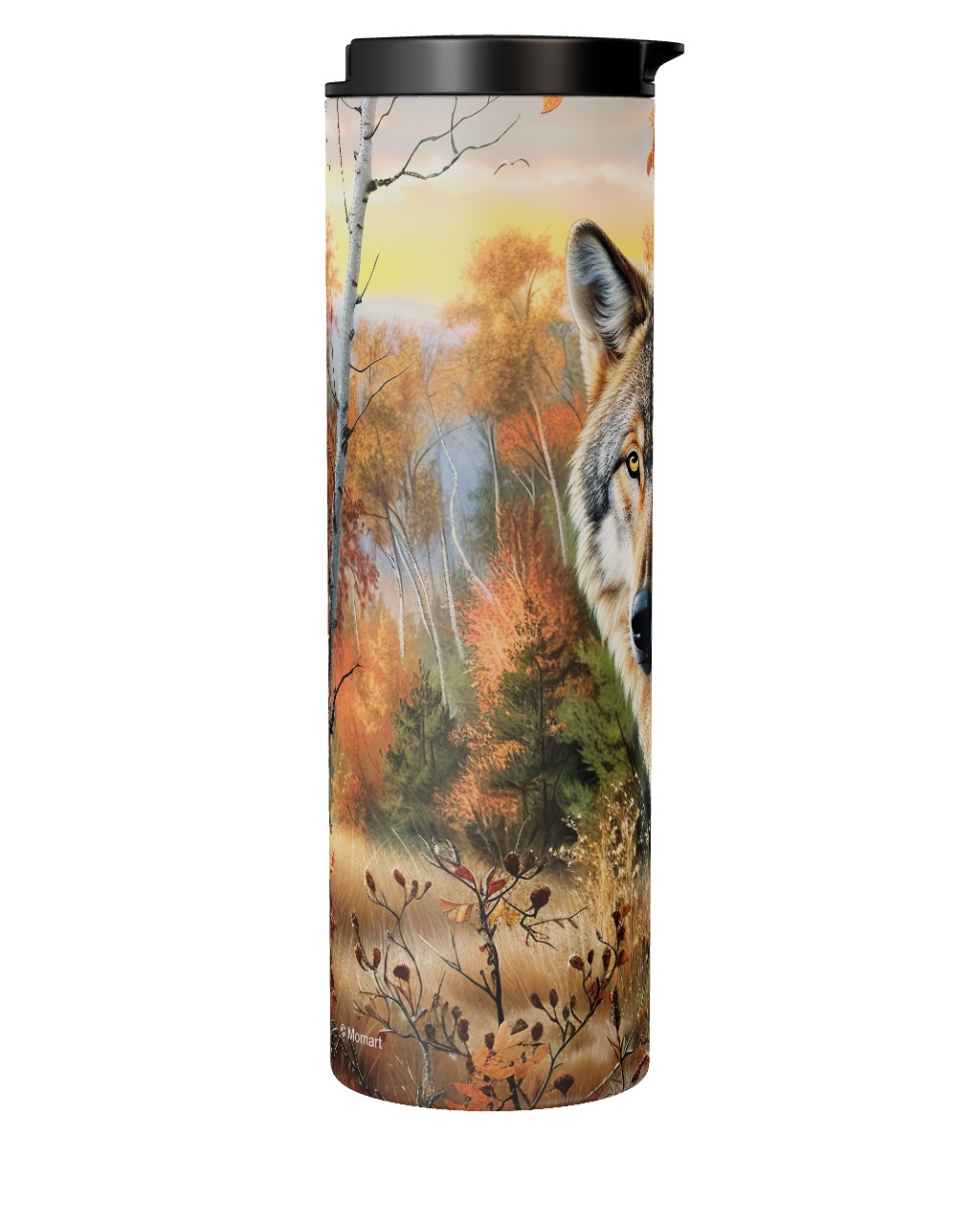 Forest Wolf Portrait Tumbler