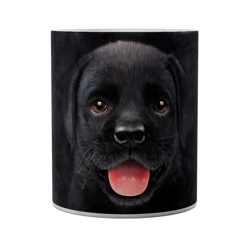 Black Labrador Puppy Smile Mug