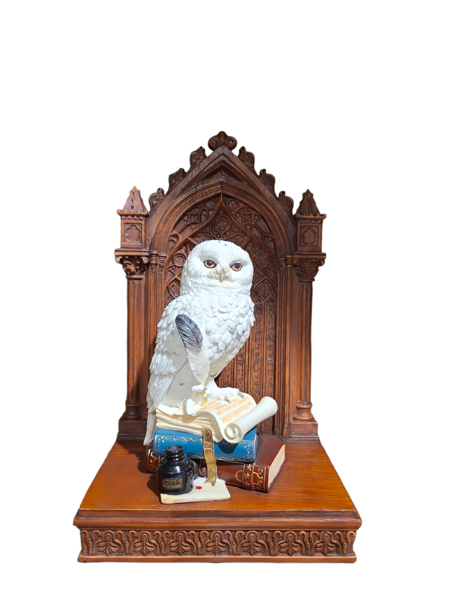 Grand Snowy Owl Of Wisdom - 15*12*25cm