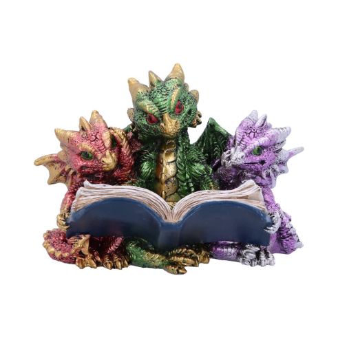 Dragon Mama With 2 Babys - Reading A Book