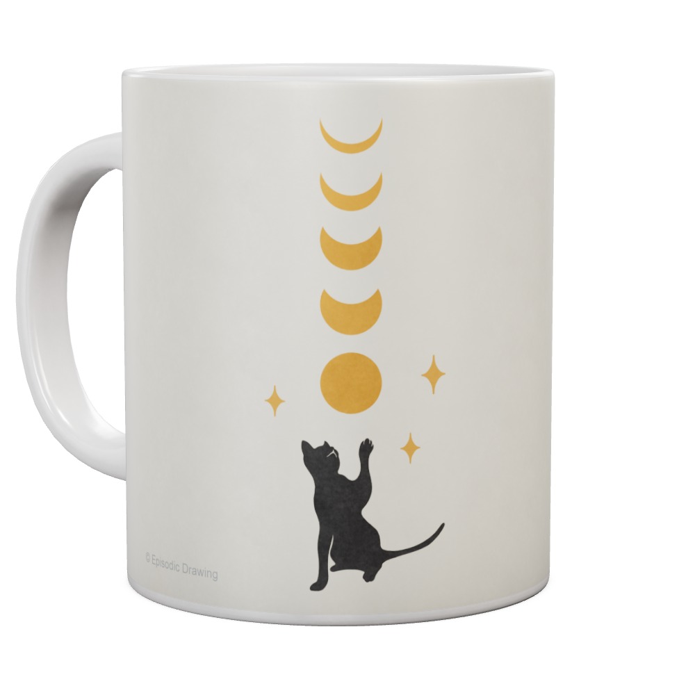 Cat And Moon 2 Mug