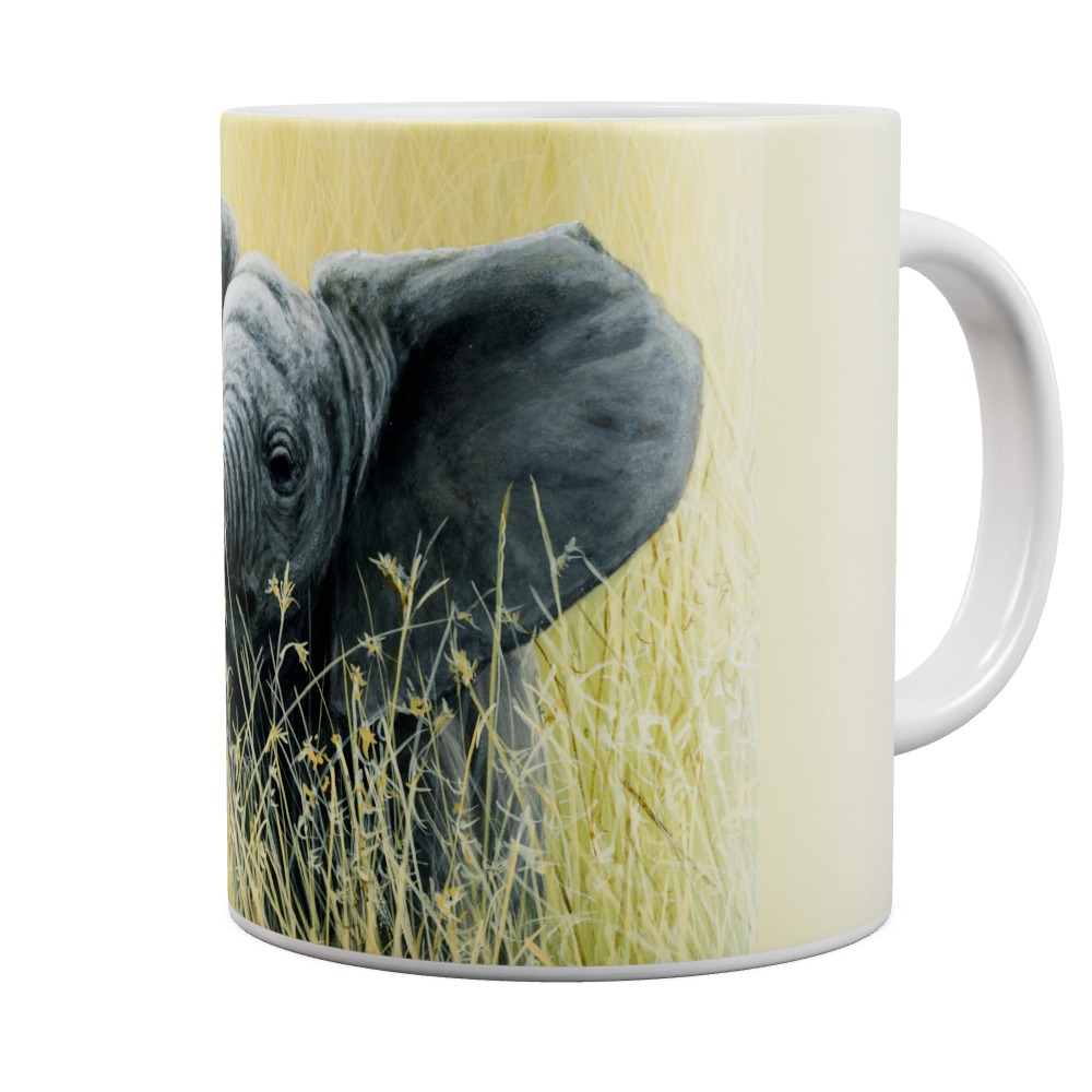 Mug Elephant In The Grass