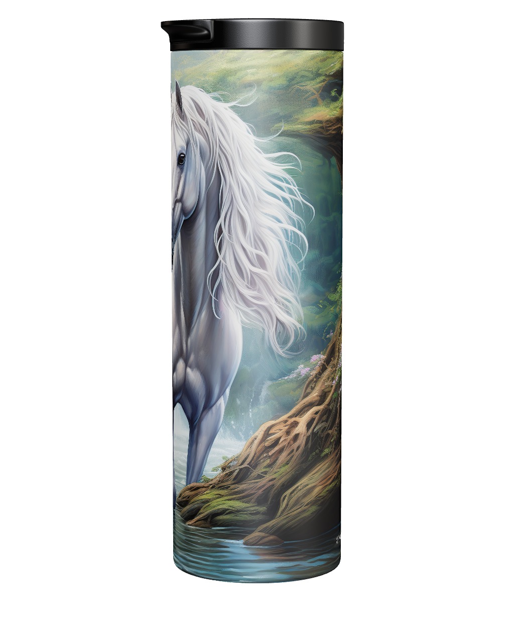 Mystic White Horse Tumbler