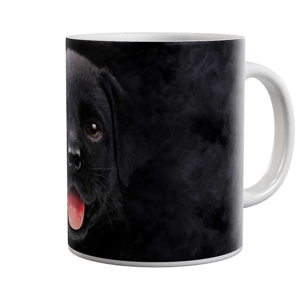 Black Labrador Puppy Smile Mug