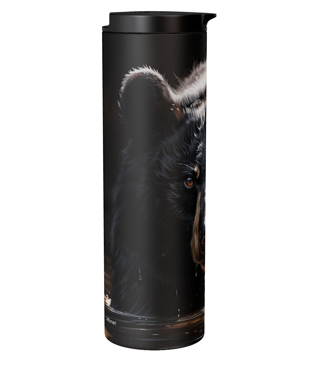 Black Bear In Water Tumbler