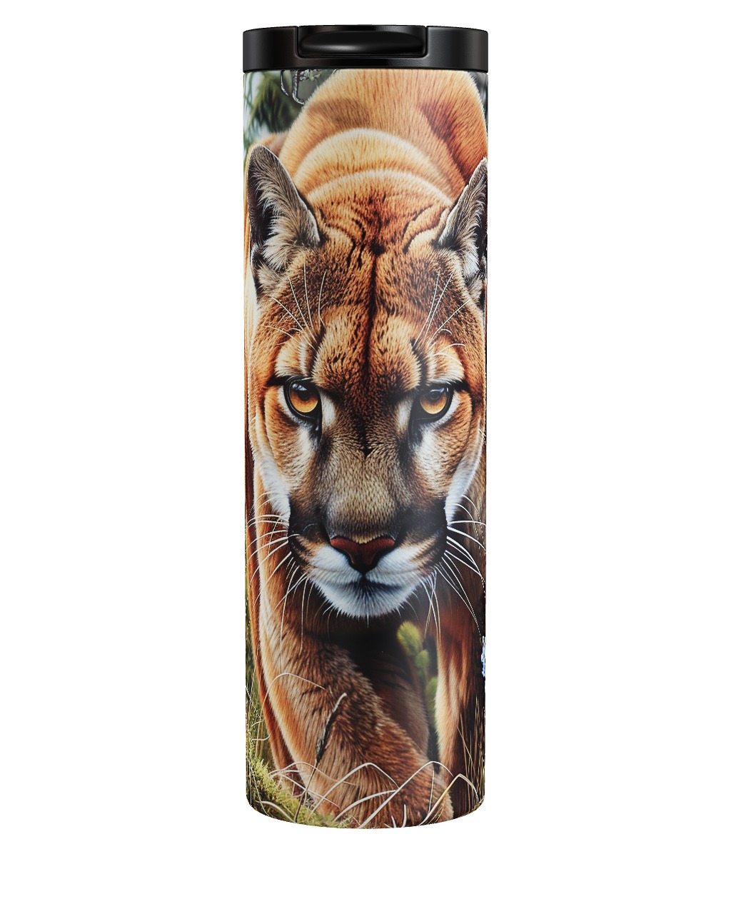 Approaching Mountain Lion Tumbler