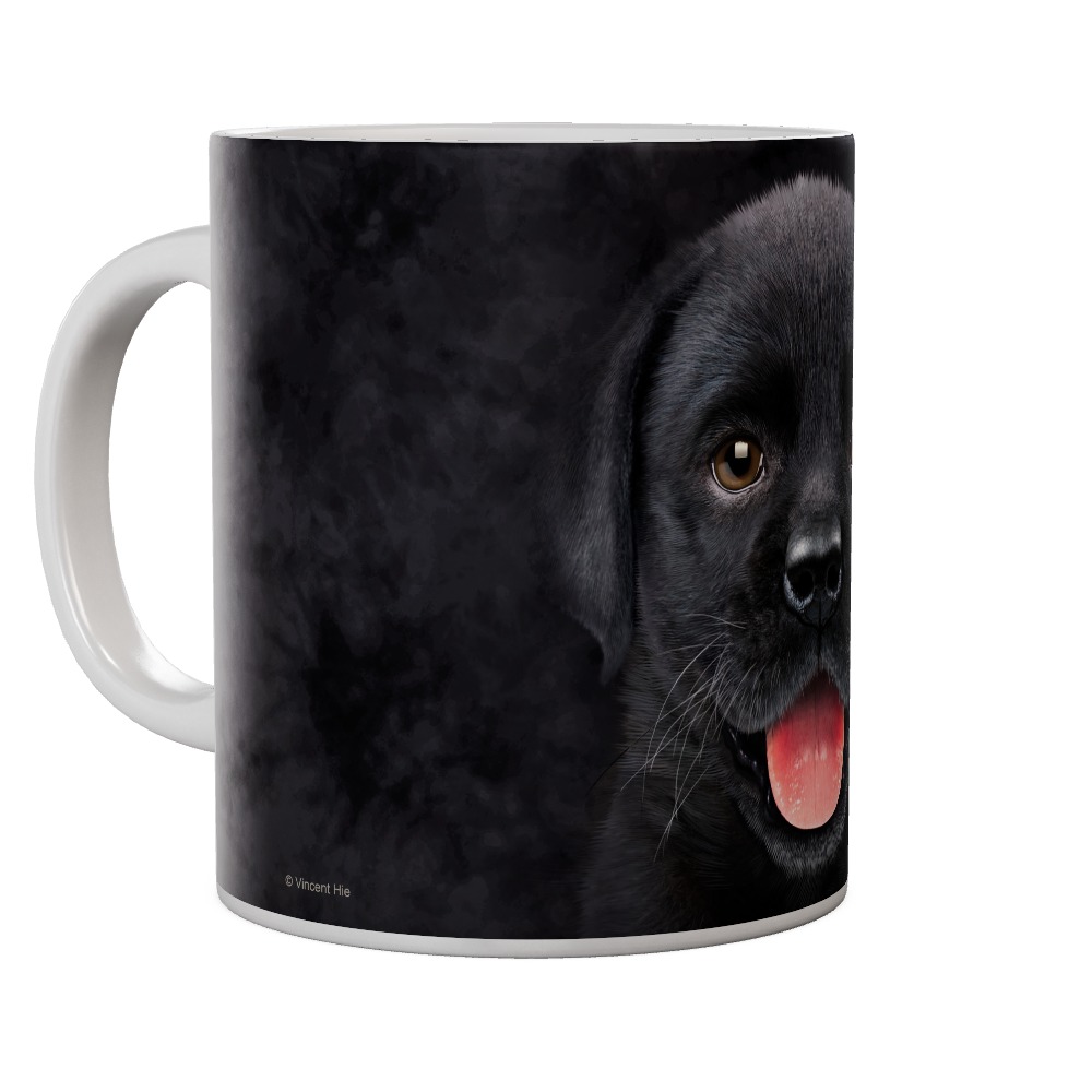 Black Labrador Puppy Smile Mug