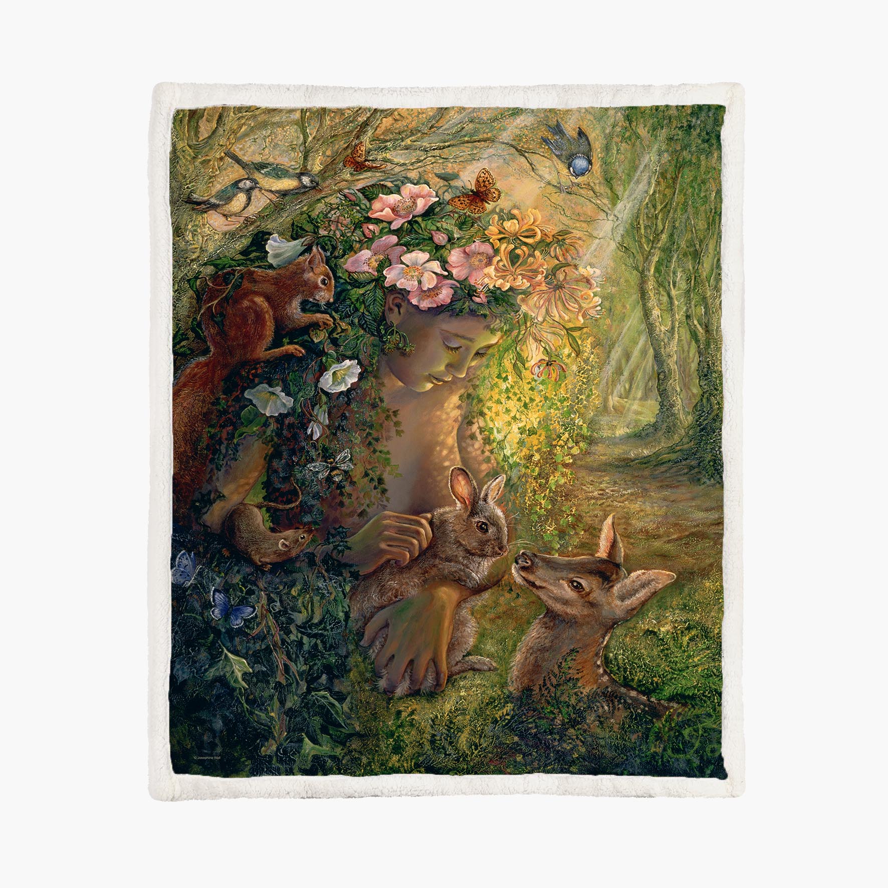 The Wood Nymph - Size L - 150x200cm - Fleece Blanket