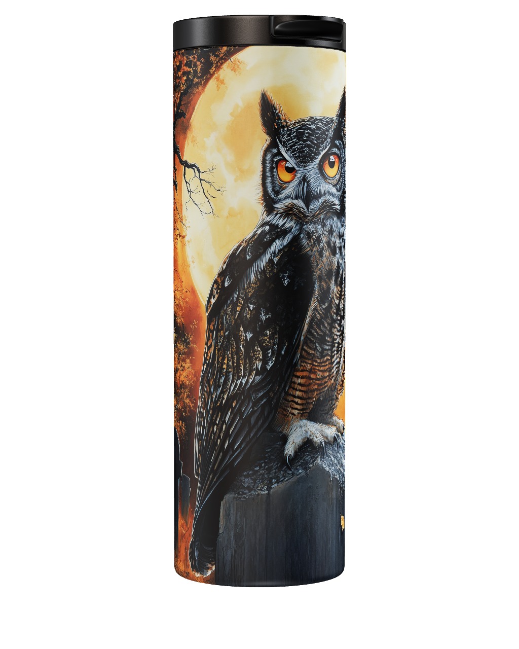 Cemetery Owl Tumbler