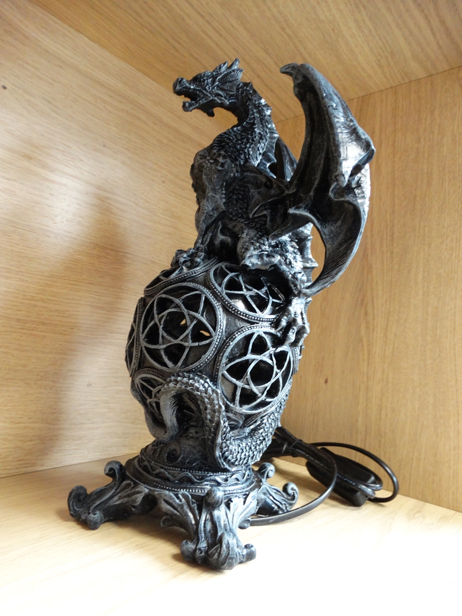 Black Dragon - lamp 16*32cm