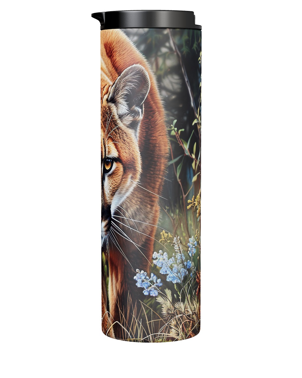 Approaching Mountain Lion Tumbler