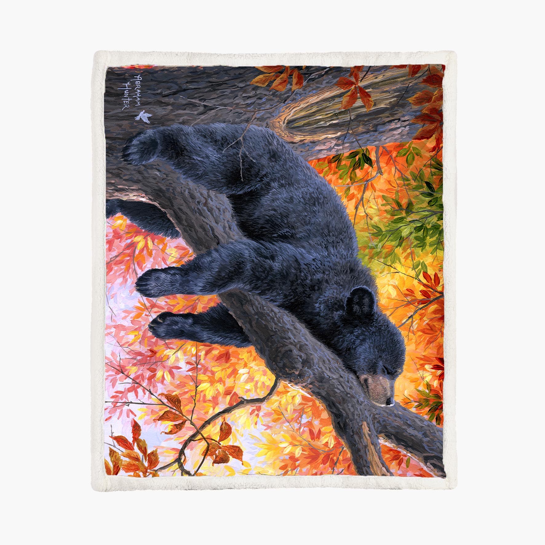 Fall Dreams - Bear - Size L - 150x200cm - Fleece Blanket