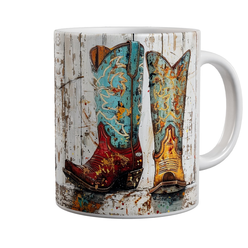 Western Boots Mug