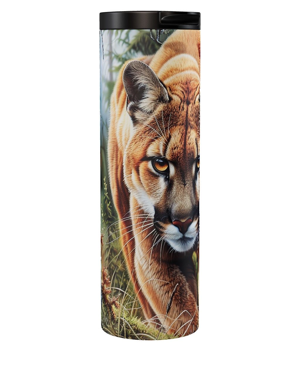 Approaching Mountain Lion Tumbler