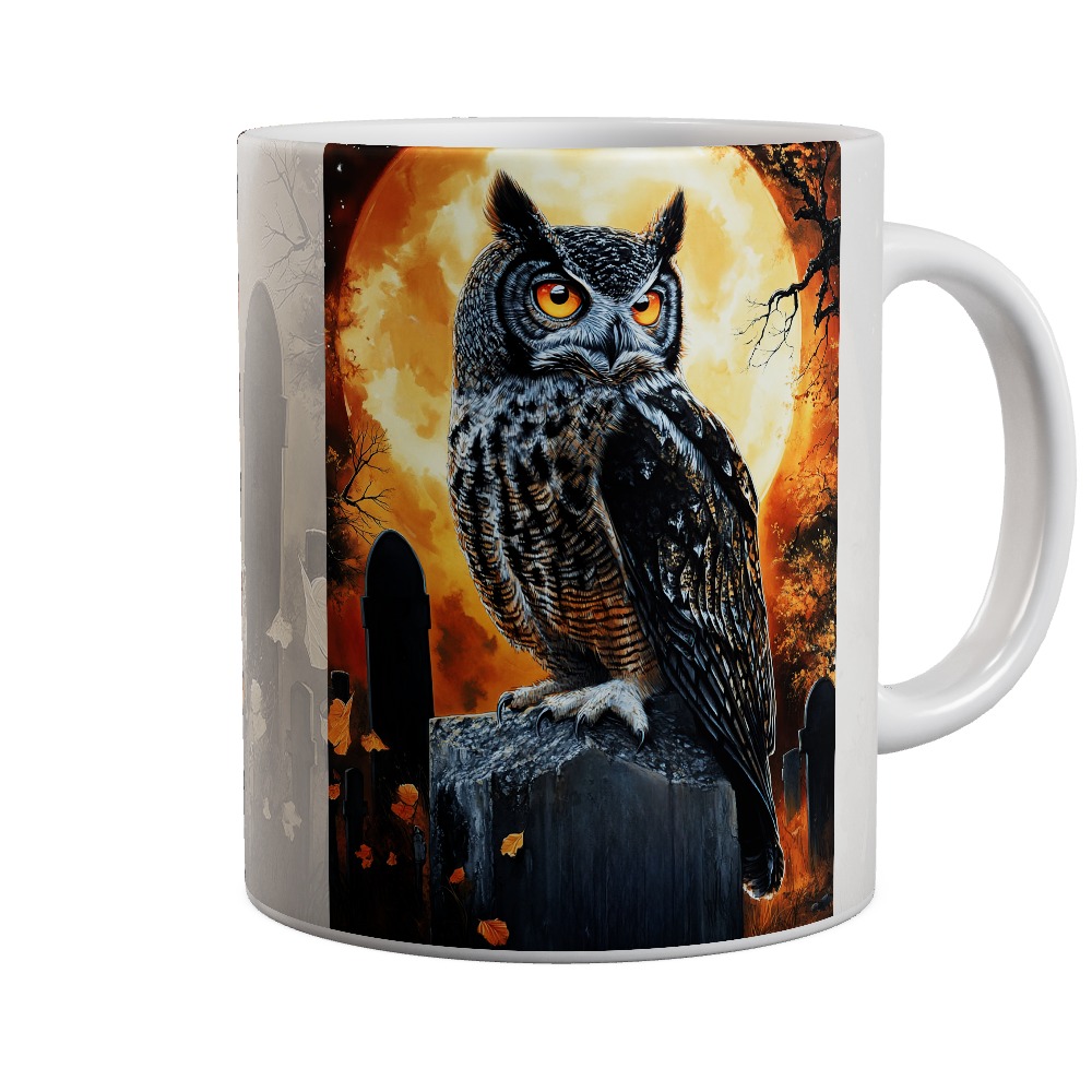 Cemetery Owl Mug