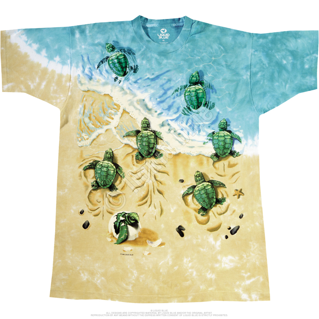 Turtle Beach Aquatic Tie Dye T-shirt