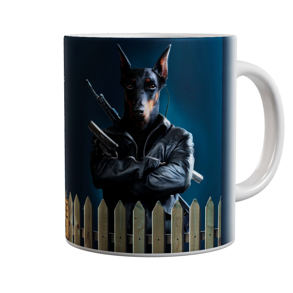 Beware Of Dog - Dobermann Mug