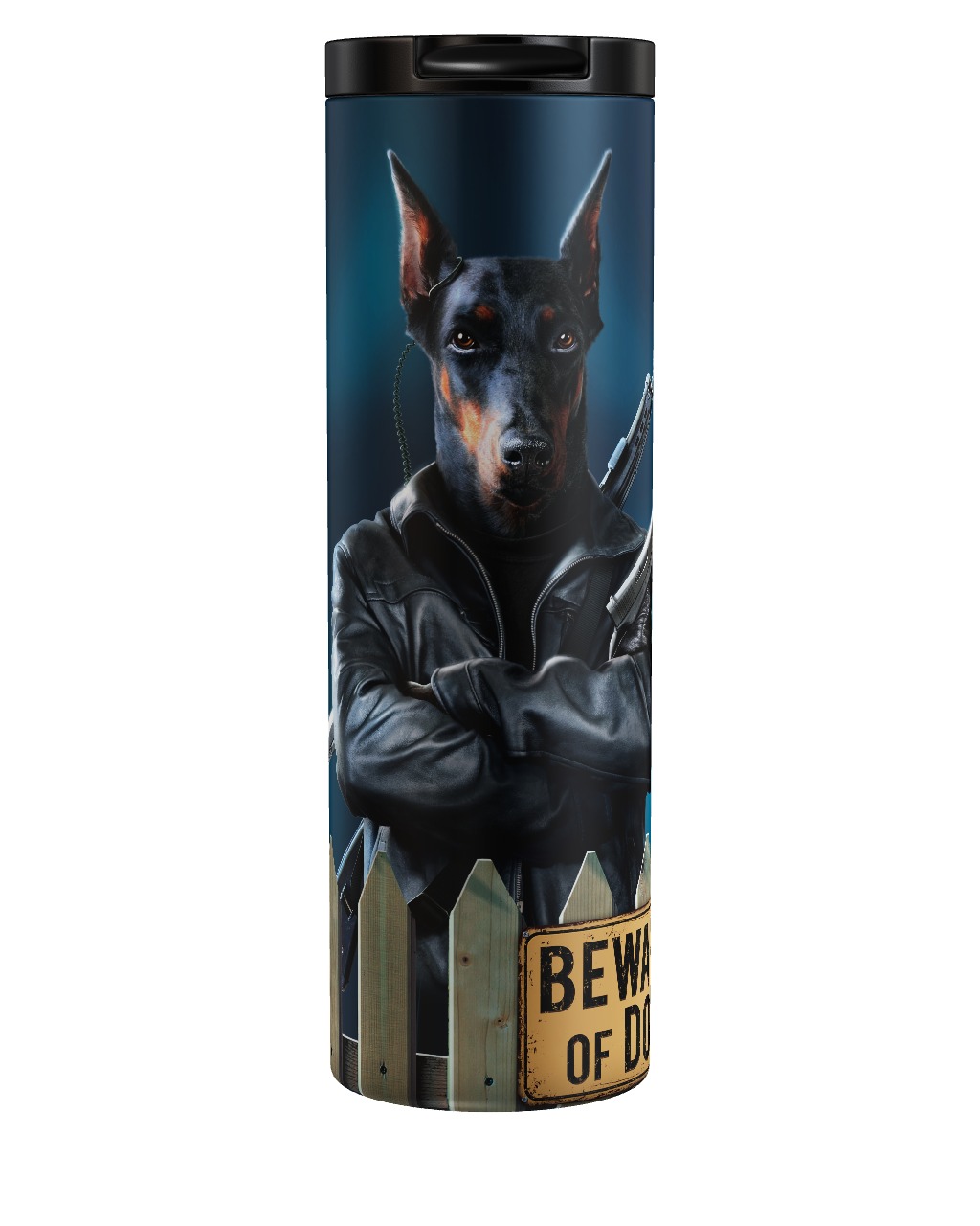 Beware Of Dog Dobermann Tumbler