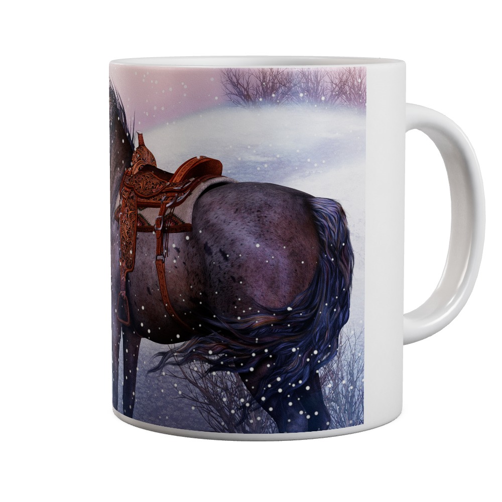 A Winters Encounter - Horse Mug