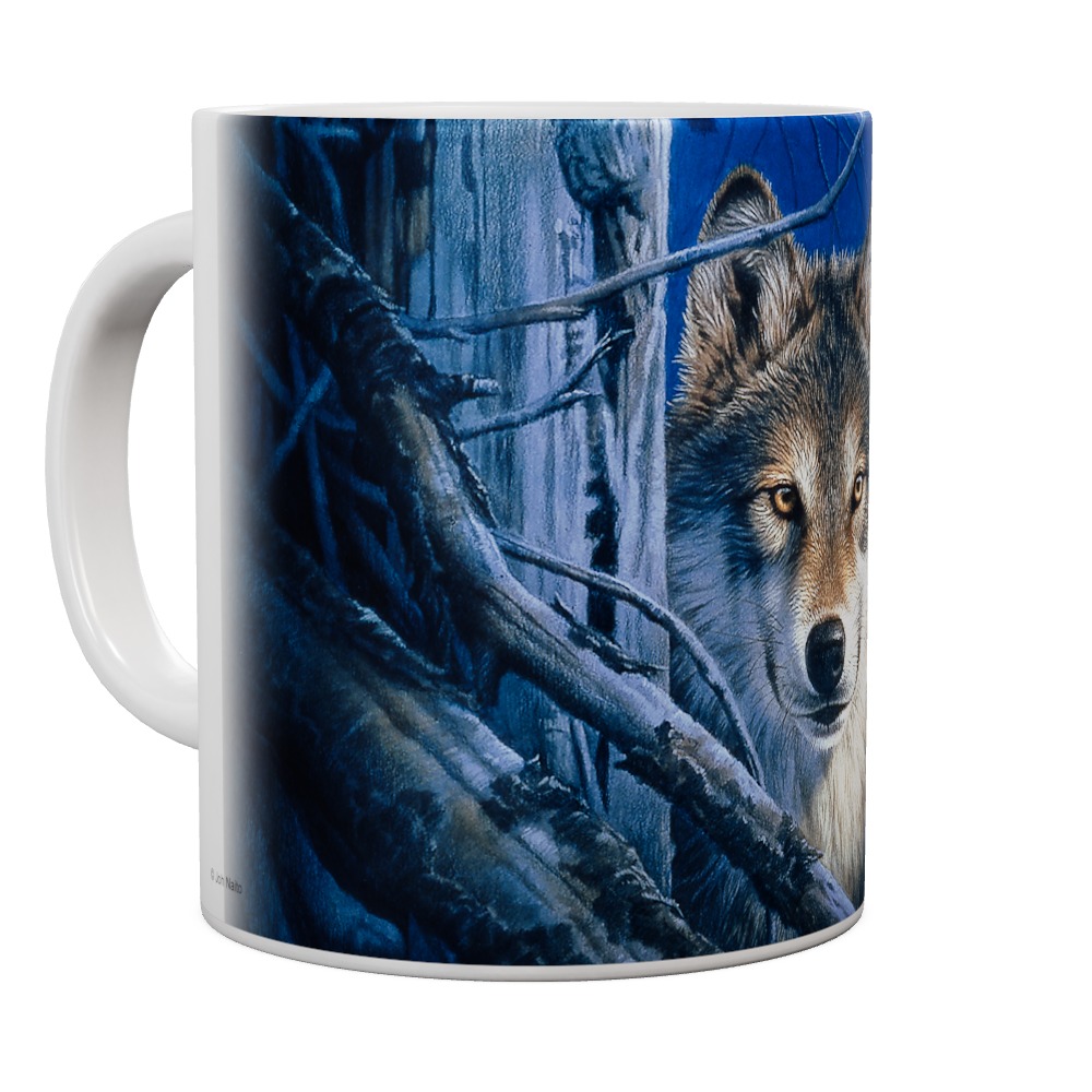 Moon Shine Wolf Mug