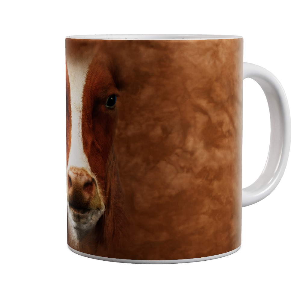 Brown Cow Big Face Mug