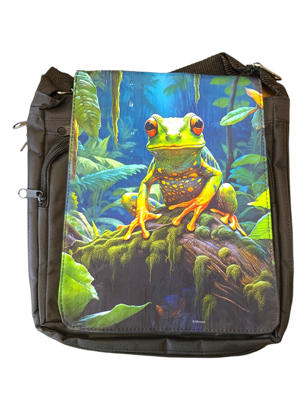 Frog In The Forest - Messenger Bag Small