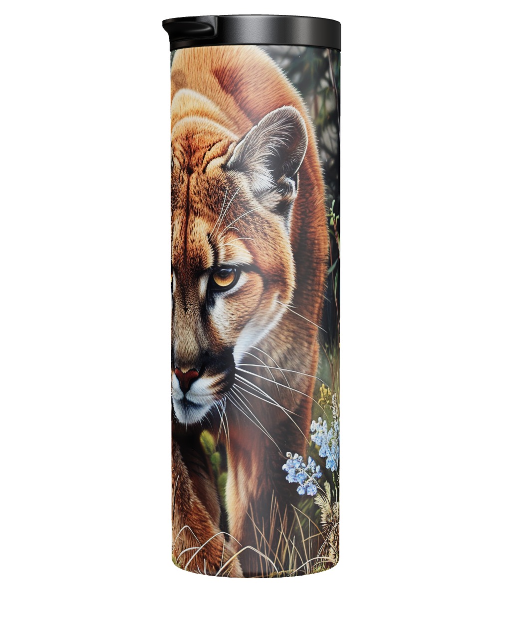 Approaching Mountain Lion Tumbler