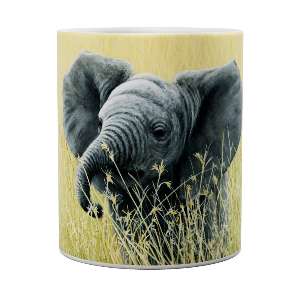 Mug Elephant In The Grass