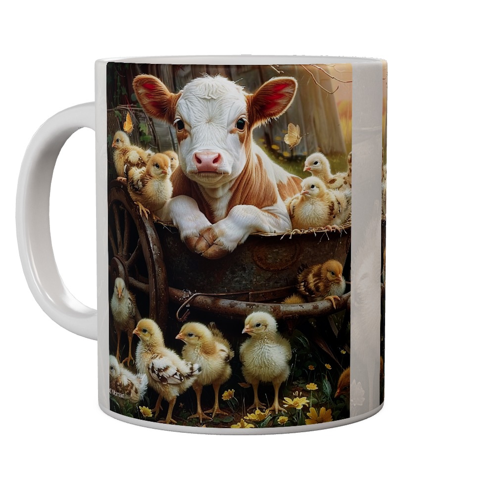 Farm Cuddling - Cow Mug