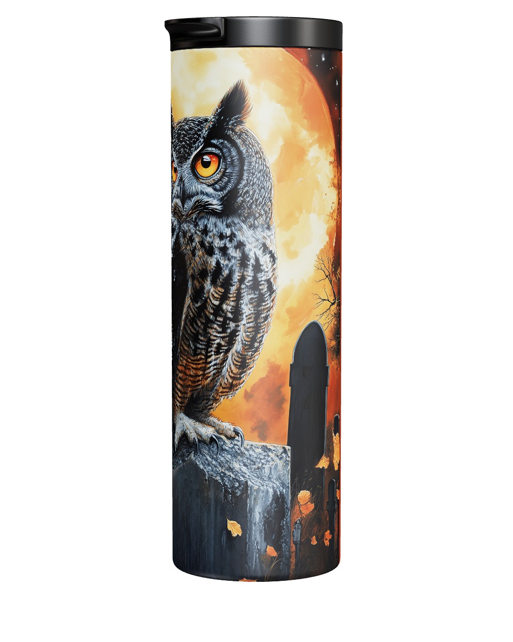 Cemetery Owl Tumbler